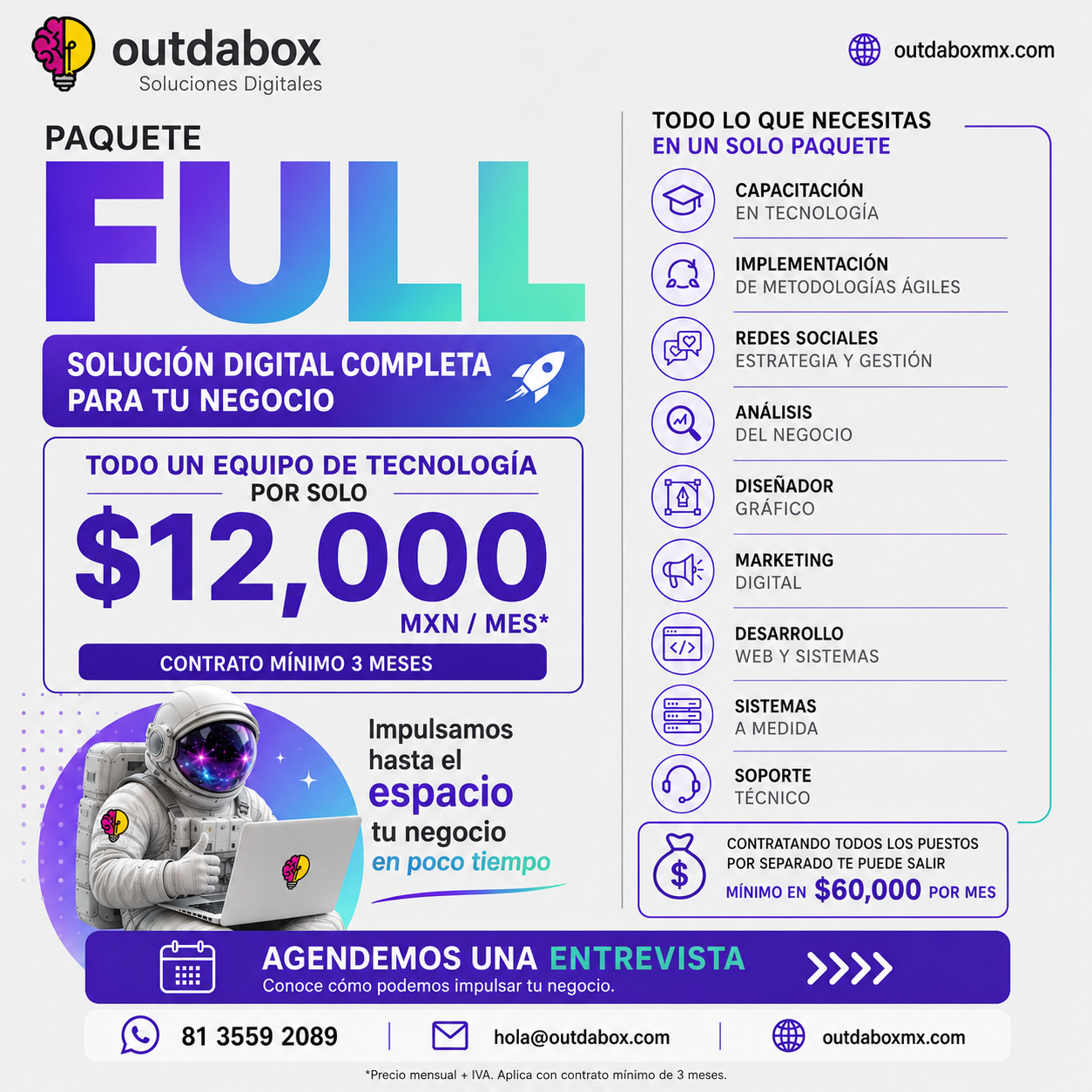 Paquete Full Outdabox